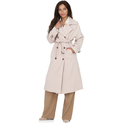 textil Mujer Trench La Modeuse 62389_P141657 Beige