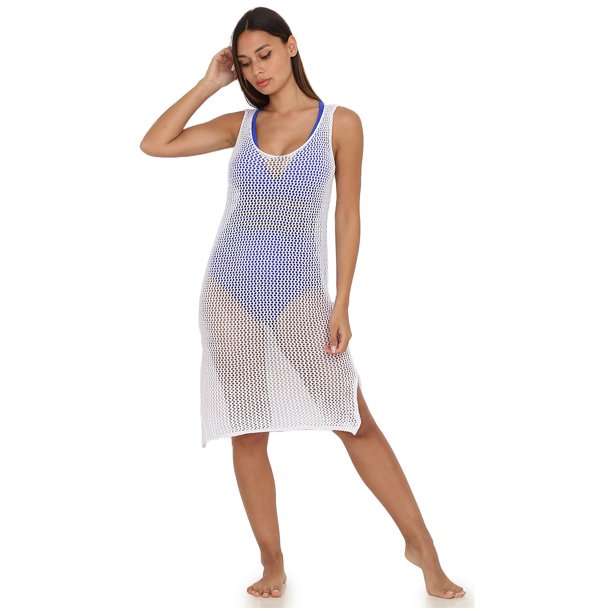 textil Mujer Vestidos La Modeuse 63248_P143769 Blanco