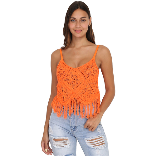 textil Mujer Tops / Blusas La Modeuse 63424_P144270 Naranja