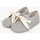 Zapatos Niña Derbie Pisamonas Blucher lino ceremonia niños pequeños lazo Gris