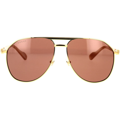 Relojes & Joyas Hombre Gafas de sol Gucci Occhiali da Sole  GG1220S 003 Oro
