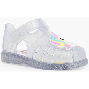 Zapatos Niña Zapatos para el agua IGOR Cangrejeras glitter unicornio tira adherente Blanco