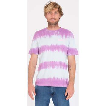 textil Hombre Camisetas manga corta Hurley Camiseta  Everyday washed Tie Dye Teal Tinted Heather Pink