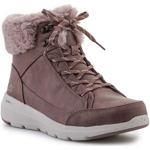 Zapatos Mujer Botas de caña baja Skechers Glacial Ultra Cozyly 144178-MVE Rosa
