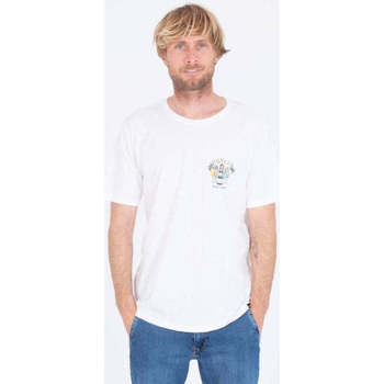 textil Hombre Camisetas manga corta Hurley Camiseta Everyday Wash Paradise Friends Tee White