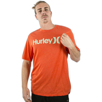 textil Hombre Tops y Camisetas Hurley T-shirt  Oao Solid Rojo