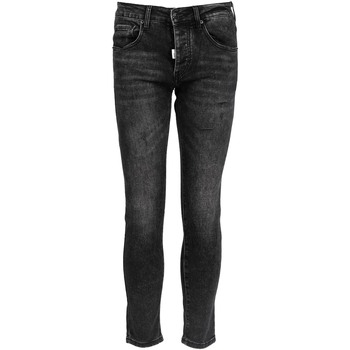 textil Hombre Pantalones con 5 bolsillos Takeshy Kurosawa 83449 | Slim Fit Negro