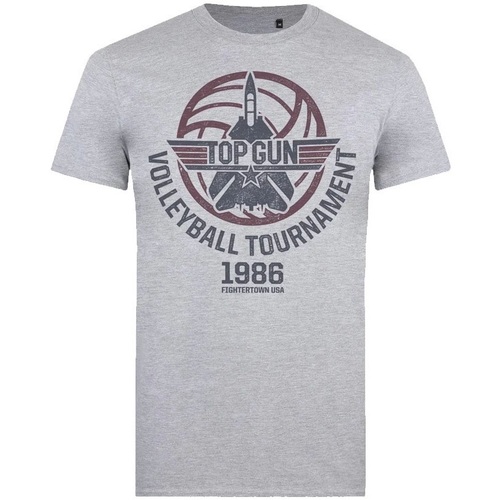 textil Hombre Camisetas manga larga Top Gun Volleyball Tournament Gris