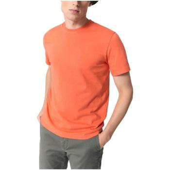 textil Hombre Camisetas manga corta Ecoalf GATSPATCH8031MS22 Naranja