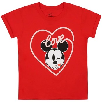 textil Niña Camisetas manga larga Disney  Rojo