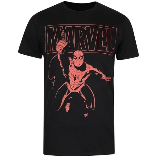 textil Hombre Camisetas manga larga Marvel TV538 Negro