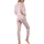 textil Mujer Pijama Admas Pijama pantalón chaqueta con cremallera Soft Home Rosa