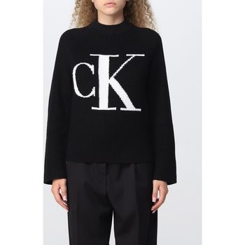 textil Mujer Jerséis Calvin Klein Jeans JERSEY BLOWN UP  MUJER Negro
