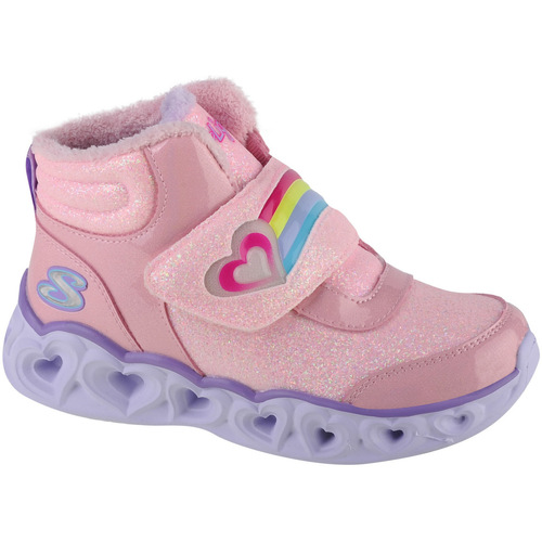 Zapatos Niña Botas de caña baja Skechers Heart Lights - Brilliant Rainbow Rosa