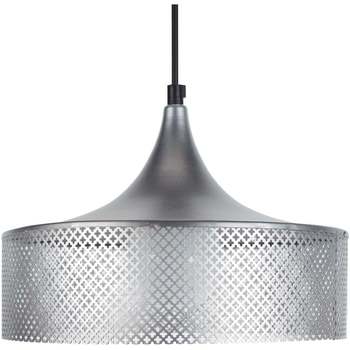 Casa Lámparas de techo Tosel Lámpara colgante redondo metal aluminio Plata