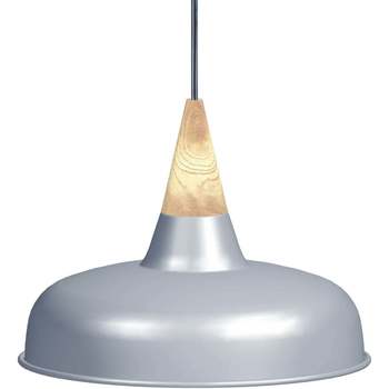Tosel Lámpara colgante redondo metal aluminio Plata