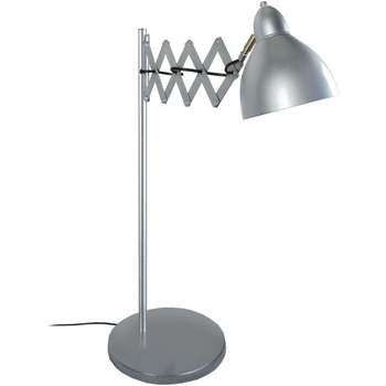 Casa Lámparas de escritorio Tosel Lámpara de escritorio redondo metal aluminio Plata