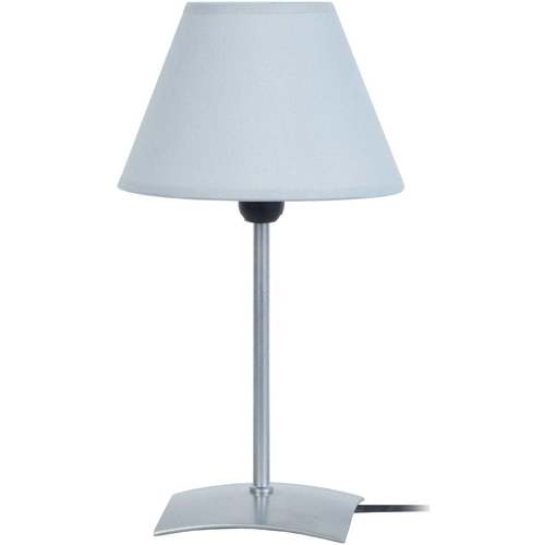 Casa Lámparas de escritorio Tosel lámpara de noche redondo metal aluminio Plata