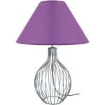 lámpara de la sala de estar redondo metal aluminio y violeta