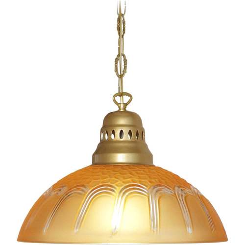 Casa Lámparas de techo Tosel Lámpara colgante redondo vidrio ámbar Amarillo