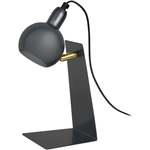 Lámpara de escritorio redondo metal antracita
