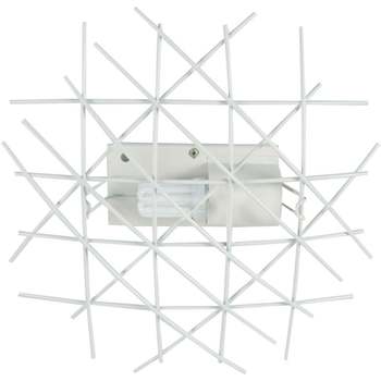 Casa Lámparas de techo Tosel Plafones rectangular metal blanco Blanco