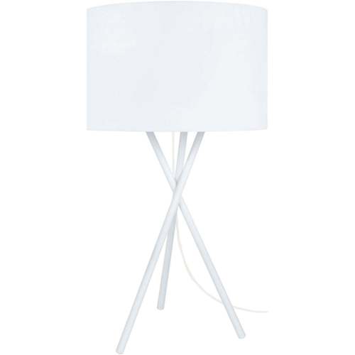 Casa Lámparas de escritorio Tosel lámpara de noche redondo metal blanco Blanco