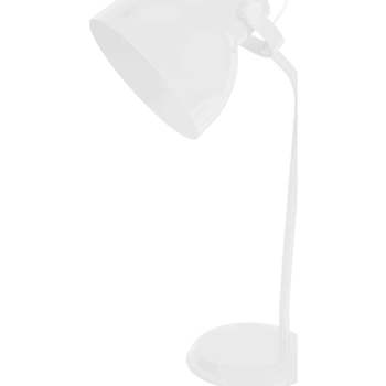 Casa Lámparas de escritorio Tosel Lámpara de escritorio redondo metal blanco marfil Blanco