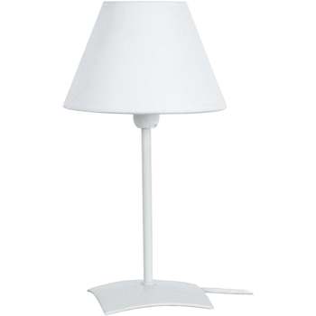 Casa Lámparas de escritorio Tosel lámpara de noche redondo metal blanco marfil Blanco