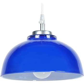 Casa Lámparas de techo Tosel Lámpara colgante redondo vidrio azul Azul