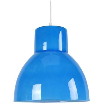 Casa Lámparas de techo Tosel Lámpara colgante redondo vidrio azul Azul
