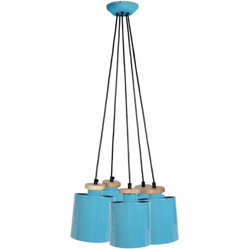 Casa Lámparas de techo Tosel Lámpara de Techo redondo metal azul Azul