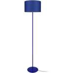 Lámpara de pie redondo metal azul