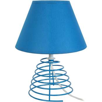 Casa Lámparas de escritorio Tosel lámpara de noche redondo metal azul Azul