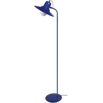 Casa Lámparas de pie Tosel Lámpara de pie de lectura rectangular metal azul Azul