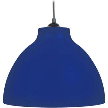 Casa Lámparas de techo Tosel Lámpara colgante redondo metal azul cobalto Azul