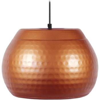Casa Lámparas de techo Tosel Lámpara colgante redondo metal cobre Naranja