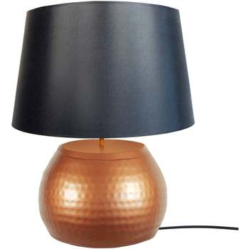 Casa Lámparas de escritorio Tosel lámpara de la sala de estar redondo metal cobre y negro Naranja