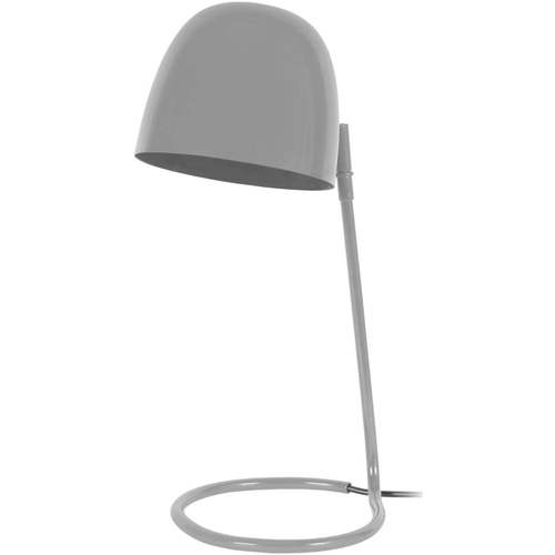 Casa Lámparas de escritorio Tosel Lámpara de escritorio redondo metal gris Gris