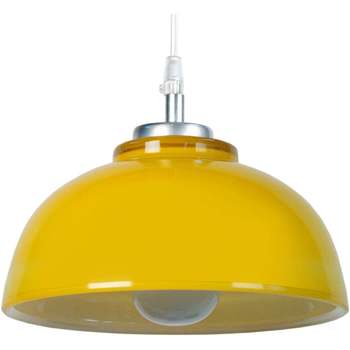Casa Lámparas de techo Tosel Lámpara colgante redondo vidrio amarillo Amarillo