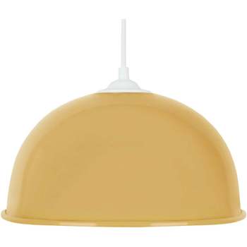 Casa Lámparas de techo Tosel Lámpara colgante redondo metal amarillo Amarillo