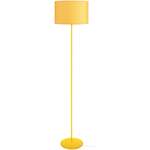 Lámpara de pie redondo metal amarillo