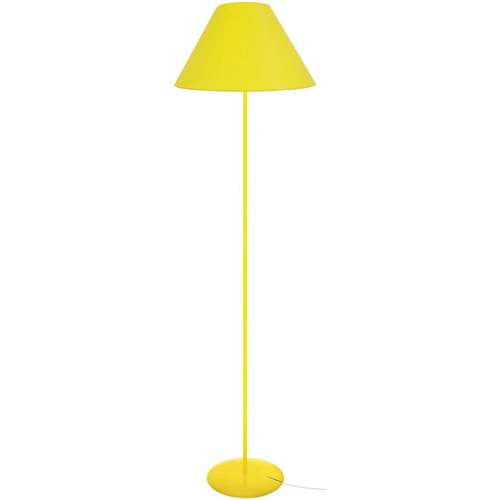 Casa Lámparas de pie Tosel Lámpara de pie redondo metal amarillo Amarillo