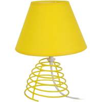 Casa Lámparas de escritorio Tosel lámpara de noche redondo metal amarillo Amarillo