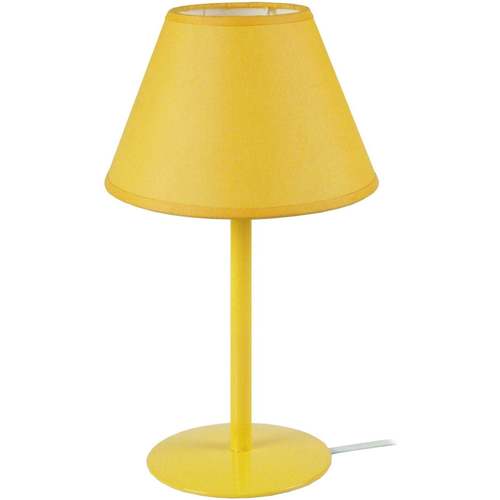 Casa Lámparas de escritorio Tosel Lámpara de Mesa redondo metal amarillo Amarillo