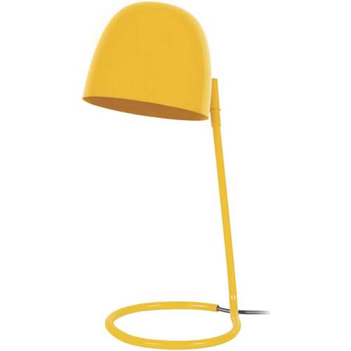 Casa Lámparas de escritorio Tosel Lámpara de escritorio redondo metal amarillo Amarillo