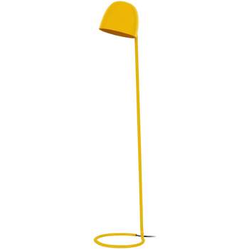 Casa Lámparas de pie Tosel Lámpara de pie de lectura redondo metal amarillo Amarillo