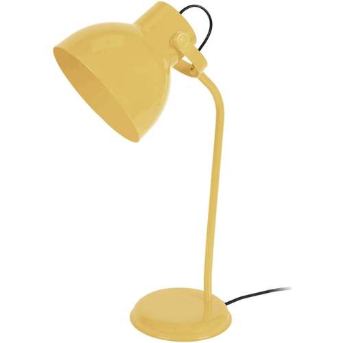 Casa Lámparas de escritorio Tosel Lámpara de escritorio redondo metal amarillo pastel Amarillo