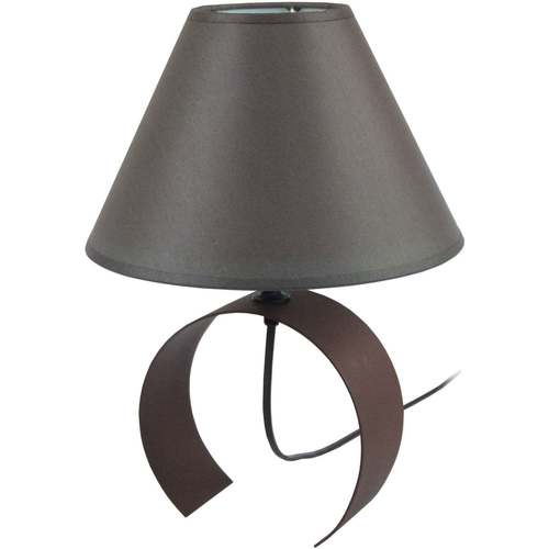 Casa Lámparas de escritorio Tosel lámpara de noche redondo metal marrón Marrón