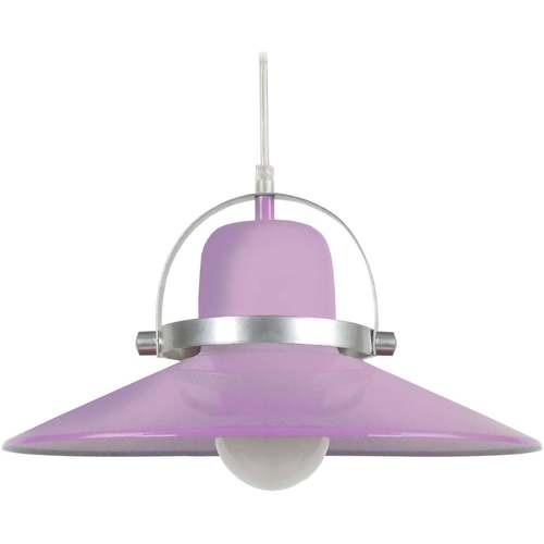 Casa Lámparas de techo Tosel Lámpara colgante redondo metal Color de malva Violeta